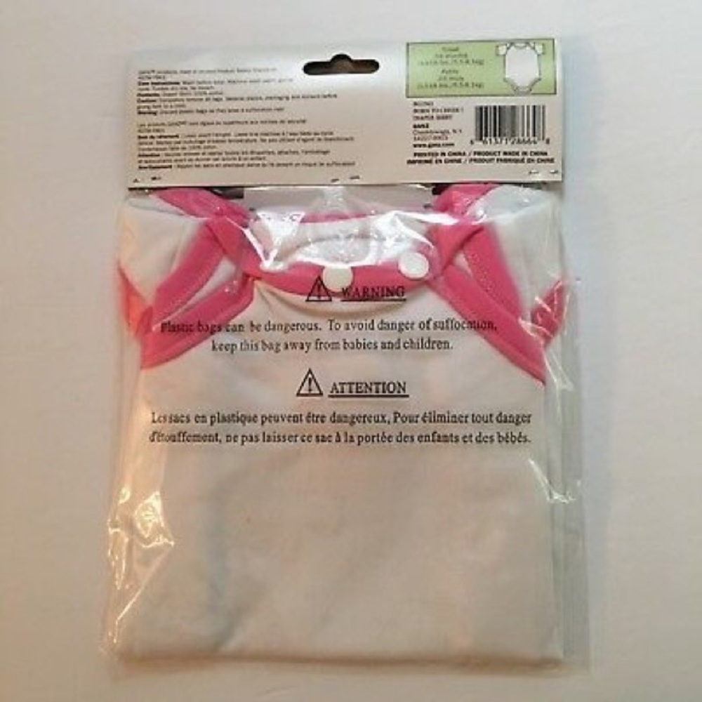 ”Born to Cheer” Diaper Shirt One-Piece Sz 3-6 M - Picture 3 of 5
